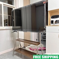 Free Shipping~Ready Stock-Multifunctional Living Room Mobile TV Stand Floor Stand Movable TV Stand with Wheels Suitable for Hanging 32 to 85inch HUHU HOME UG7U