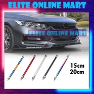 2xUniversal 15cm & 20cm Adjustable Front Rear Bumper Lip Splitter Rod Support Bars