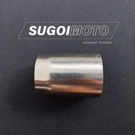 Exhaust Connection Pipe, Slip On Silencer Socket Pipe, Diameter 38 mm - 39 mm