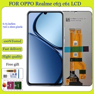 Original For Realme C61 C63 4G 5G C65 C67 LCD Display Touch Screen With Frame Replacement
