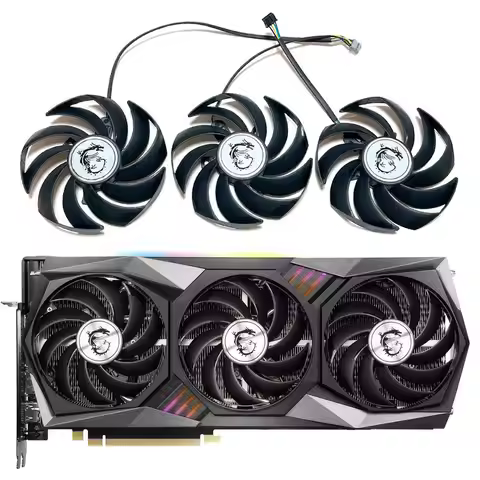 NEW MSI RTX 3060TI、3070 Gaming X Trio Cooling fan，For MSI RTX 3070TI、3080、3080TI、3090 Gaming X Trio 