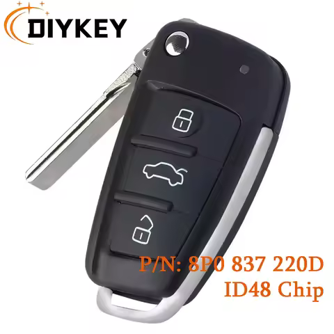 DIYKEY 8P0 837 220 D Smart Remote Key Fob for Audi A1 A3 Q3 S1 S3 TT 2009 2010 2011 2012 2013 433MHz