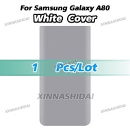New Super For Samsung Galaxy A80 Battery Back Cover Glass Panel Rear Door Glass Housing CaseFor Sams