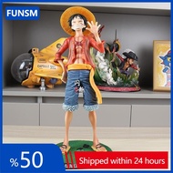 42cm Luffy Action Figure Smiley Face Statue 1:4 Anime One Piece Figure COD stock Cosplay Action Figu