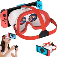 Headset VR untuk Nintendo Switch & Switch OLED Model, Cermin Mata VR Virtual Boy dengan Lensa HD Bol
