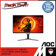 AOC Q32G3S 31.5" QHD IPS FLATSCREEN 165HZ GAMING MONITOR