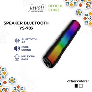 Speaker Bluetooth YS-703 Soundbar RGB LED Light For Hanphone/Computer/PC/Laptop/Super Bass