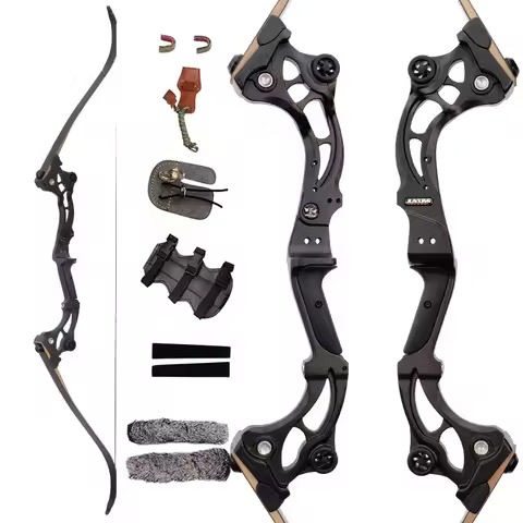 JUNXING F163 64inch Archery Takedown Recurve Bow 30-60lbs Right Hand for Professional Practice Shoot