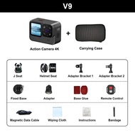 Yunnangang กล้องแอคชั่น4K 60FPS เสถียร WiFi กันน้ำสำหรับการขี่จักรยานหมวกกันน็อคกล้องสำหรับกีฬา