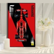 Building Blocks Compatible with Lego Ferrari F1 Compatible with Lego Wall-mounted Building Blocks Di
