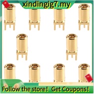 【】RF Coaxial Adapter PCB Mount Connector SMB Connector Female