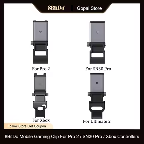 8BitDo Mobile Gaming Clip for Xbox Controller & Xbox Elite For 8BitDo Pro 2, SN30 Pro, Ultimate 2 Wi