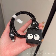 Big Eyes Pattern Android Charger Case Cable Protector for Type C Fast Chargering Head Compatible for