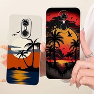 For Itel A33 A33Plus Lens Protective Casing Itel A33 Plus ItelA33 Fashion Dusk Beach Painting Soft S