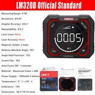 UNI-T LM320E เครื่องทดสอบมุม Inclinometer Digital Angel Meter 4*90° ด้วยการวัดมุมสัมบูรณ์