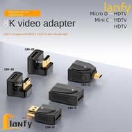 LANFY 8k Video Adapter, Converter Male To Female Mini HDMI Adapter, Bidirectional Transmission UHD 2.1 Micro Micro HDTV Adapter Game Console/Laptop