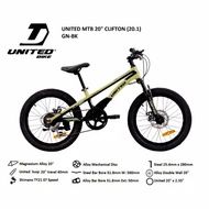 SEPEDA GUNUNG ANAK MTB 20 INCH UNITED CLIFTON ALLOY MAGNESIUM MURAH ASLI ORIGINAL BARU