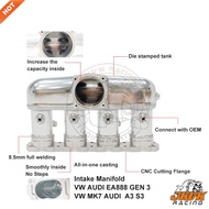 JKVK RACING Aluminum Plug&Play Billet Intake Manifold For EA888 Gen3 Engine 2.0 TSI TFSI A3 S3 8V MQ