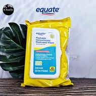 [Equate] Flushable Medicated Wipes 48 Count Cleaning Cloth
