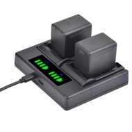 Batmax 2Packs VW-VBT380 VW-VBT190 Battery (3900mAh) + Dual USB Charger for Panasonic HC-V210, HC-V25