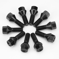 Flying Road 36136781150 Wheels Lug Bolt M121.5 Black Compatible with BMW 1 3 5 X Z Series Mini E46 3