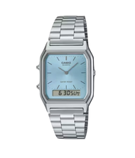 casio สีใหม่ล่าสุด นาฬิกาข้อมือผู้หญิง AQ230 รุ่น AQ-230A AQ-230GA คาสิโอ้ AQ-230 ข้อเลื่อนปรับระดับ