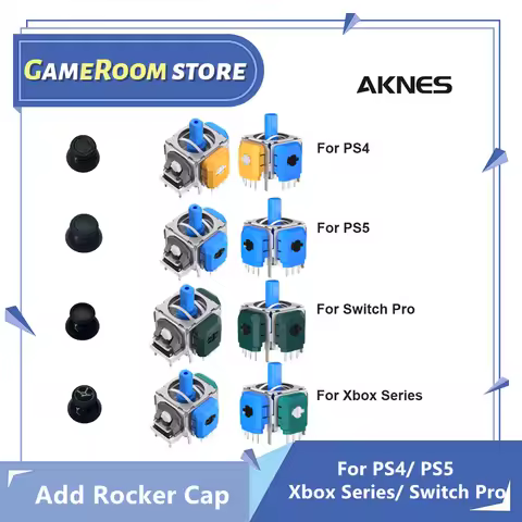 AKNES TMR Electromagnetic Joystick for PS4 PS5 Gamepad Switch Pro Xbox Series Controller Replacement