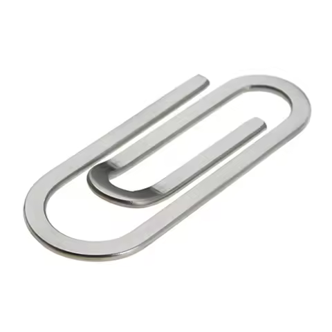 -* Stainless Steel Slim Pocket Money Clip Wallet Metal Steel Bill Clip Clamp Folder Clip Cash ID Cre