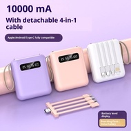 best-selling large-capacity digital display power bank comes with a four-wire 10,000 mah compact and
