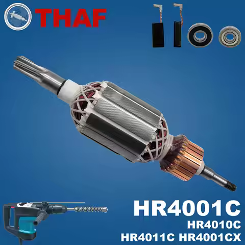 AC 220V 240V HR4001 HR4001C HR4010C Armature Rotor For MAKITA Hammer Drill Spare Parts Rotary Hammer