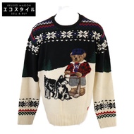 Polo Ralph Lauren [全新/國內授權/2023秋冬] Polo Bear 雪橇犬圓領針織衫/L/G