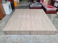 香榭二手家具*全新精品 灰橡木色雙人加大6x6.2尺床箱(三分板)-床架-床板-床底-床框-床組-床檯-雙人床-加大床組