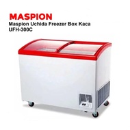 Freezer Box Uchida Maspion UFH 300C / UFH300C Slide Kaca 300 Liter