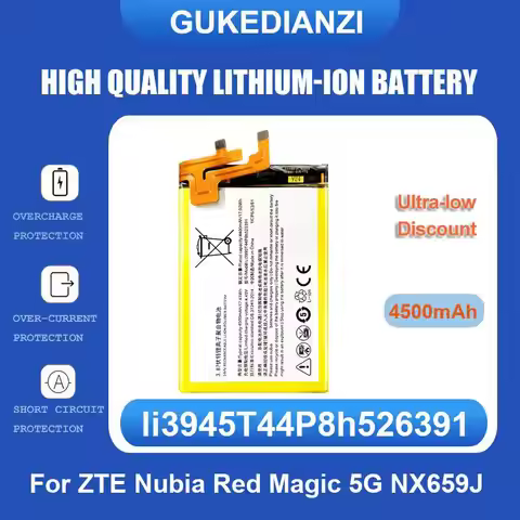 Battery For ZTE Nubia Z50S Pro NX713J 1ICP6/68/74 Red Magic 7/7S NX709J NX709S blade Axon 40 SE V40S