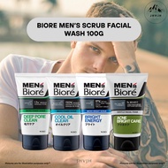 BIORE MEN'S SCRUB FACIAL WASH 100g