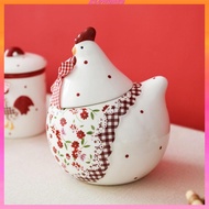 [Kloware2] Earthenware Eggs Storage Jar Funny Eggs Container for Dining Room Home Wedding
