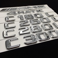 New Mercedes-Benz C-Class Car Logo C200L C260L C300C180LAMG 4MATIC Modified Rear Tail Logo Word Logo