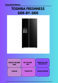 TOSHIBA SIDE-BY-SIDE GR-RF608WI-PMY(06)