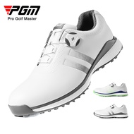 PGM Mens Golf Shoes Knob Sport Casual Wear Microfiber Leather White Men's Waterproof Skid-proof TPU Sneakers XZ172
