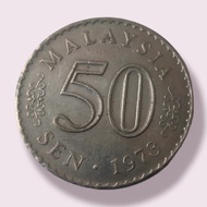 koin 50 sen 1973 malaysia