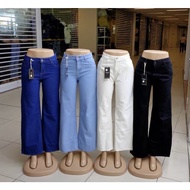 💕Daduhey. Wide Leg Pants Jeans Women's New Loose Mid Waist Drape Mopping Pants