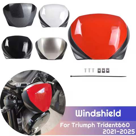 Motorcycle Windshield For Trident 660 Windscreen Front Air Deflector Wind Screen Shield For Triumph 