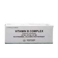 Vitamin B Complex Box 100 Caplets Vitamin B12 Novapharin Nova B1 B6 B12