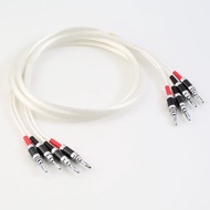 單晶銅鍍銀 喇叭線 香蕉頭 5NOCC【川木】發燒音響喇叭線【M15】