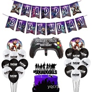 Fortnite Game Theme Birthday Party Decorations Balloons Birthday Party Birthday Happy Birthday Banner Fortnite