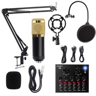 V8 Sound Card BM800 Condenser Microphone Computer Mobile Phone k Song Live Cantilever Bracket Sound 
