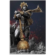 WEGWE Warrior Hanuman Canvas Art Poster and Wall Art Picture Print Modern Family Bedroom Decor Poste