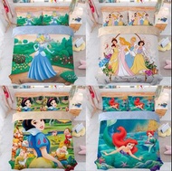 迪士尼公主 床單套裝 床上用品 ariel 小魚仙 美人魚 little mermaid 灰姑娘 Cinderella 貝兒 belle 白雪公主 小矮人 snow white 床笠 枕頭袋 枕套 被