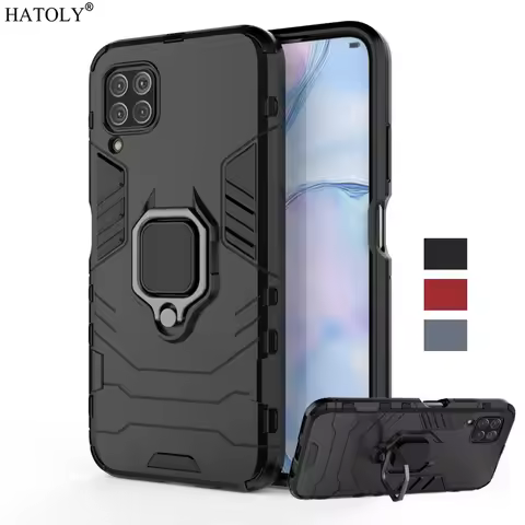 For Huawei Nova 7i Case TPU Magnetic Ring Holder Armor Back Cover For Huawei Nova 7i 12 Phone Coque 