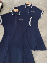 外國預訂 Lacoste 刺繡logo 連身有領 網球連身裙